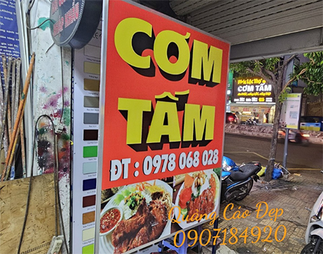 bảng hiệu cơm tấm