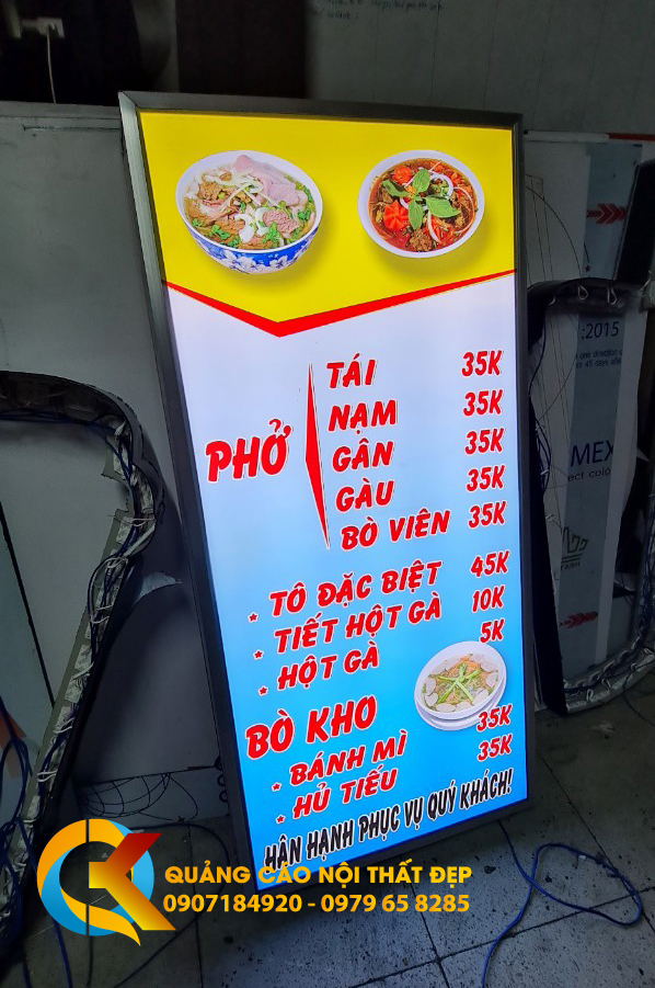 Hộp đèn quảng cáo giá rẻ